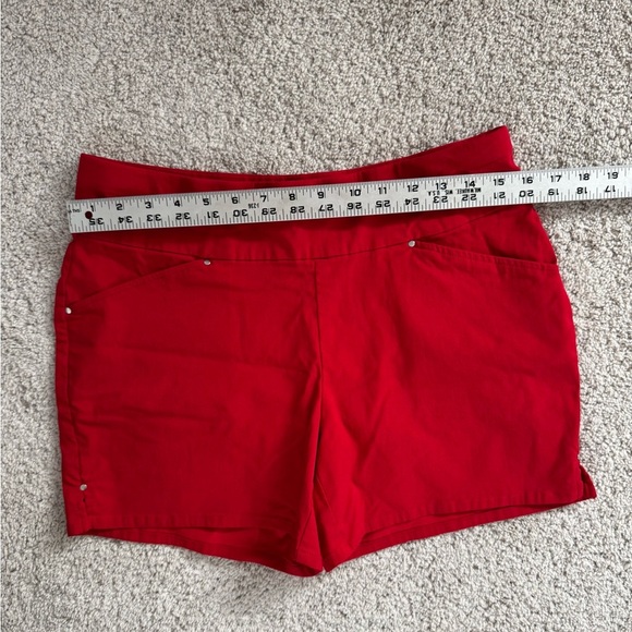 INC International Concepts High Waist Red Shorts - Picture 5 of 6